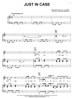 page one of Just In Case (Piano, Vocal & Guitar Chords (Right-Hand Melody))