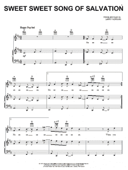 page one of Sweet Sweet Song Of Salvation (Piano, Vocal & Guitar Chords (Right-Hand Melody))