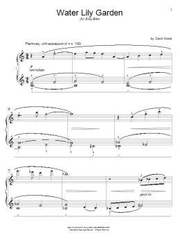 page one of Water Lily Garden (Educational Piano)