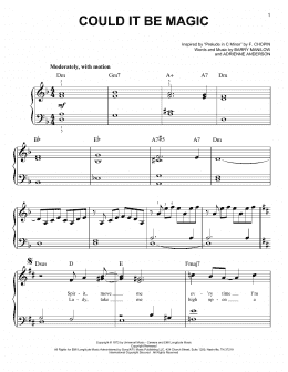 page one of Could It Be Magic (Easy Piano)