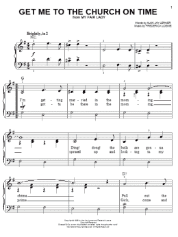 page one of Get Me To The Church On Time (Easy Piano)