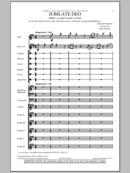 page one of Jubilate Deo (SSA Choir)
