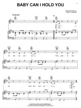 page one of Baby Can I Hold You (Piano, Vocal & Guitar Chords (Right-Hand Melody))