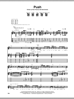 page one of Push (Guitar Tab)