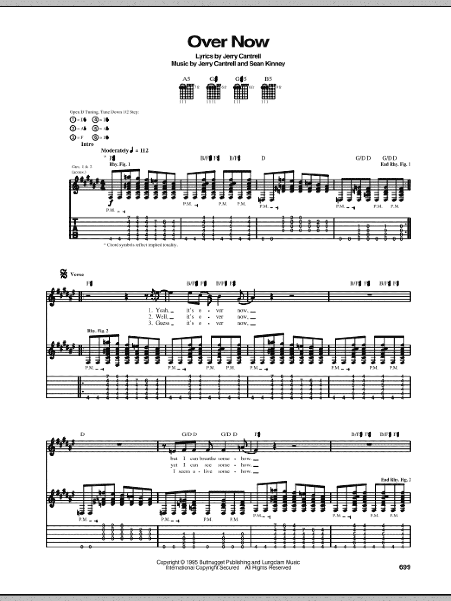 Over Now (Guitar Tab)