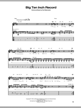 page one of Big Ten Inch Record (Guitar Tab)