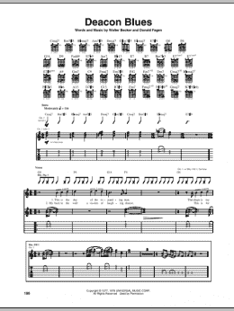 page one of Deacon Blues (Guitar Tab)