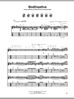 page one of Bodhisattva (Guitar Tab)