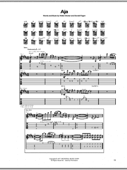 page one of Aja (Guitar Tab)