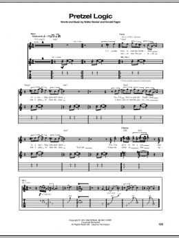 page one of Pretzel Logic (Guitar Tab)