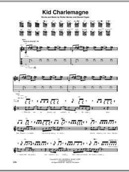 page one of Kid Charlemagne (Guitar Tab)