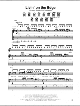 page one of Livin' On The Edge (Guitar Tab)