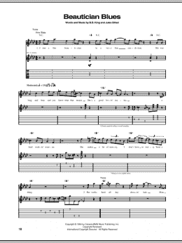 page one of Beautician Blues (Guitar Tab)