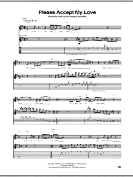 page one of Please Accept My Love (Guitar Tab)