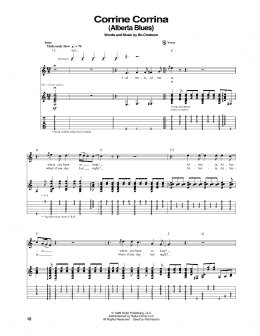page one of Alberta (Guitar Tab)
