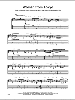 page one of Woman From Tokyo (Guitar Tab)