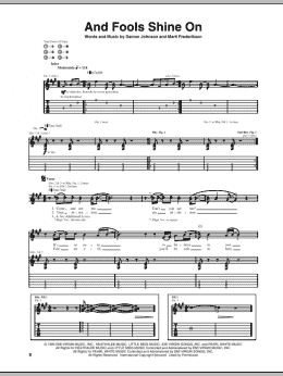 page one of And Fools Shine On (Guitar Tab)