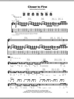 page one of Closer To Fine (Guitar Tab)