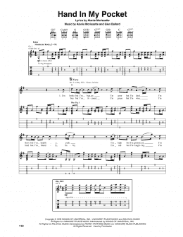 page one of Hand In My Pocket (Guitar Tab)