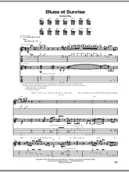 page one of Blues At Sunrise (Guitar Tab)