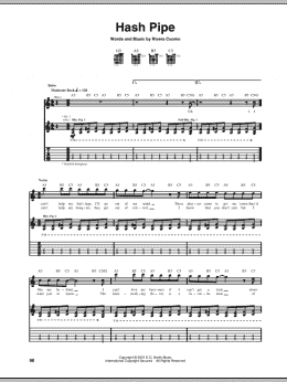 page one of Hash Pipe (Guitar Tab)