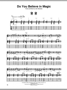 page one of Do You Believe In Magic (Guitar Tab)
