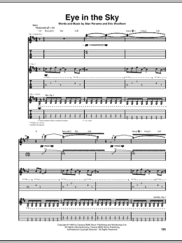 page one of Eye In The Sky (Guitar Tab)