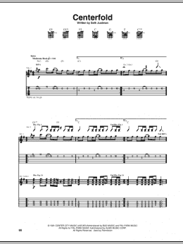 page one of Centerfold (Guitar Tab)