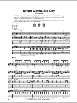 page one of Bright Lights, Big City (Guitar Tab)