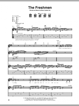page one of The Freshmen (Guitar Tab)