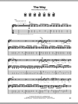 page one of The Way (Guitar Tab)
