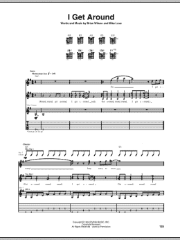 page one of I Get Around (Guitar Tab)