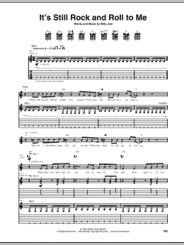 page one of It's Still Rock And Roll To Me (Guitar Tab)