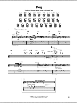 page one of Peg (Guitar Tab)