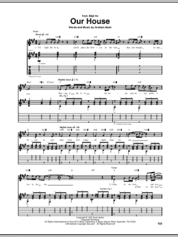 page one of Our House (Guitar Tab)