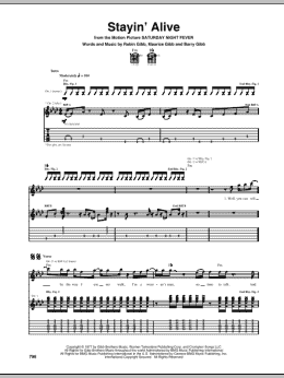 page one of Stayin' Alive (Guitar Tab)