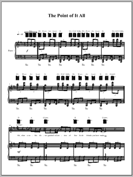 page one of The Point Of It All (Piano, Vocal & Guitar Chords (Right-Hand Melody))