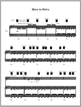 page one of Have To Drive (Piano, Vocal & Guitar Chords (Right-Hand Melody))