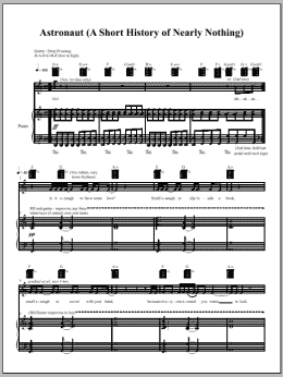 page one of Astronaut (Piano, Vocal & Guitar Chords (Right-Hand Melody))