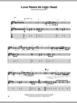 page one of Love Rears Its Ugly Head (Guitar Tab)