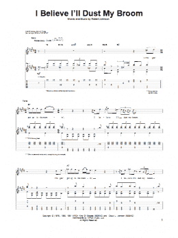 page one of I Believe I'll Dust My Broom (Guitar Tab)