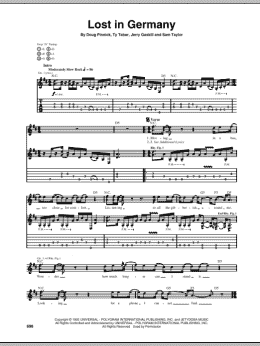 page one of Lost In Germany (Guitar Tab)