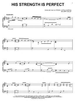 page one of His Strength Is Perfect (Piano Solo)