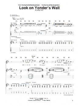 page one of Look On Yonder's Wall (Guitar Tab)