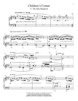 page one of The Little Shepherd (Piano Solo)