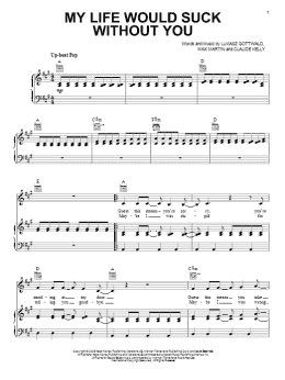page one of My Life Would Suck Without You (Piano, Vocal & Guitar Chords (Right-Hand Melody))
