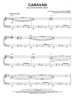page one of Caravan (arr. Brent Edstrom) (Piano Solo)