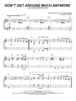 page one of Don't Get Around Much Anymore (arr. Brent Edstrom) (Piano Solo)