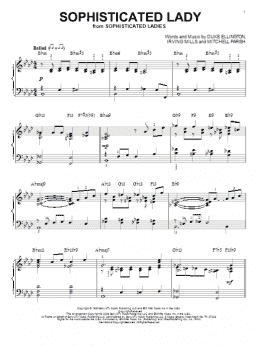 page one of Sophisticated Lady (arr. Brent Edstrom) (Piano Solo)