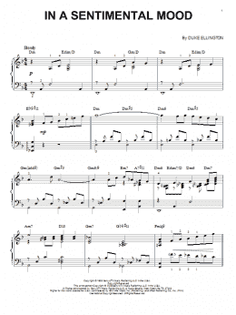 page one of In A Sentimental Mood (arr. Brent Edstrom) (Piano Solo)